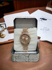 Diamond Stone Women's Chain Watch